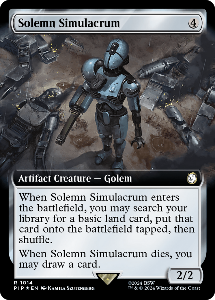 Solemn Simulacrum (Extended Art) (Surge Foil) [Fallout] 