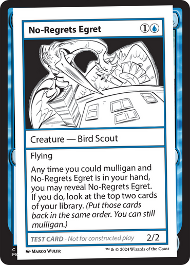 No-Regrets Egret [Mystery Booster 2 Playtest Cards] 