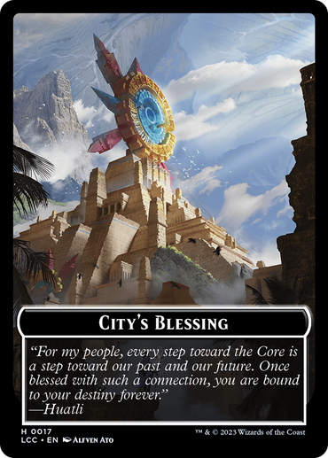 City's Blessing // Vampire (0004) Double-Sided Token [The Lost Caverns of Ixalan Commander Tokens] 