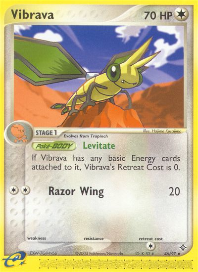 Vibrava (46/97) [EX: Dragon] 