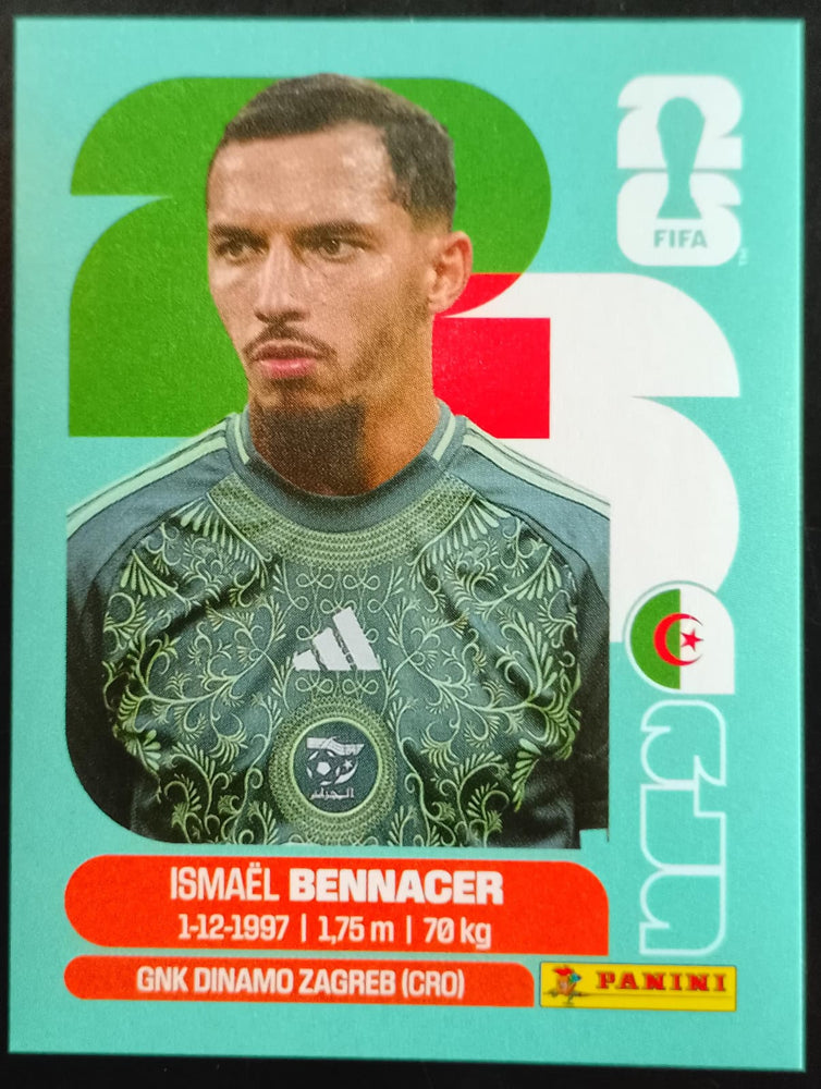 #ALG008 | Panini | Fifa World Cup Stickers | 2026 | Ismaël BENNACER | Algeria