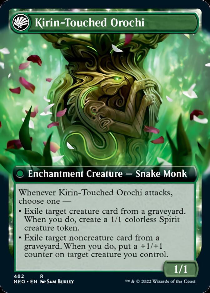 Teachings of the Kirin // Kirin-Touched Orochi (Extended Art) [Kamigawa: Neon Dynasty] 