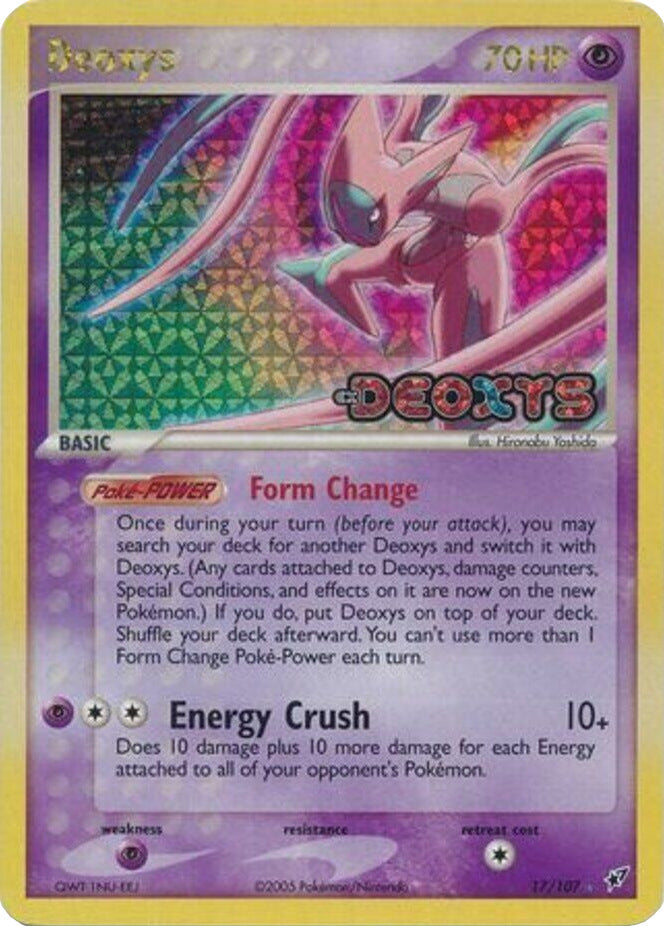 Deoxys (17/107) (Stamped) [EX: Deoxys] 