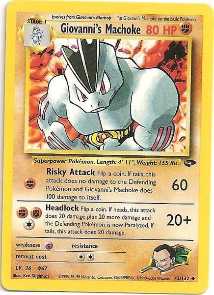 Giovanni's Machoke (42/132) [Gym Challenge Unlimited] 