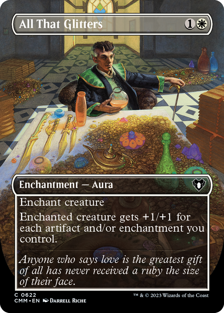 All That Glitters (Borderless Alternate Art) [Commander Masters] 