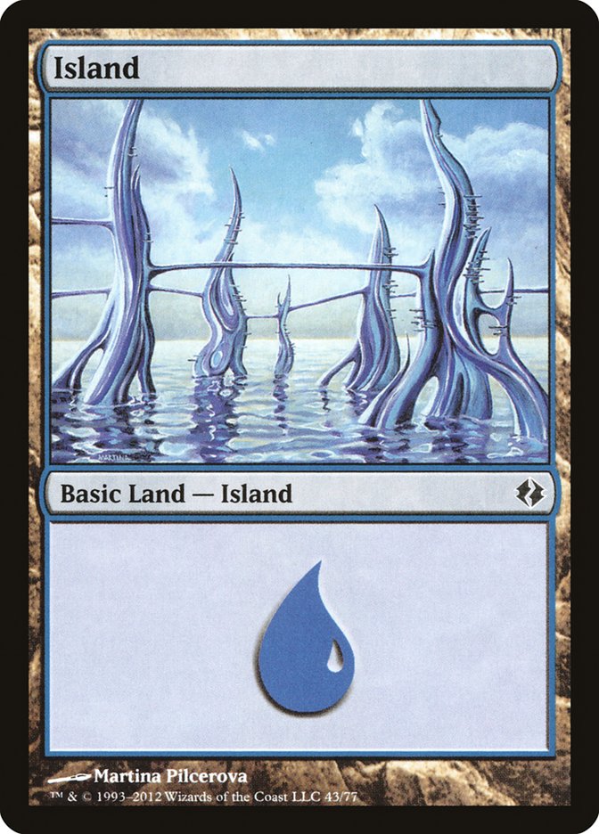 Island (43) [Duel Decks: Venser vs. Koth] 