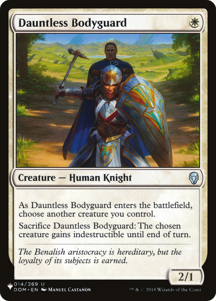 Dauntless Bodyguard [The List Reprints] 