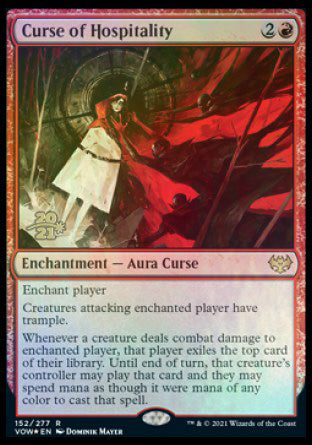 Curse of Hospitality [Innistrad: Crimson Vow Prerelease Promos] 