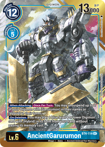 AncientGarurumon [BT4-114] (Alternate Art) [Great Legend] 