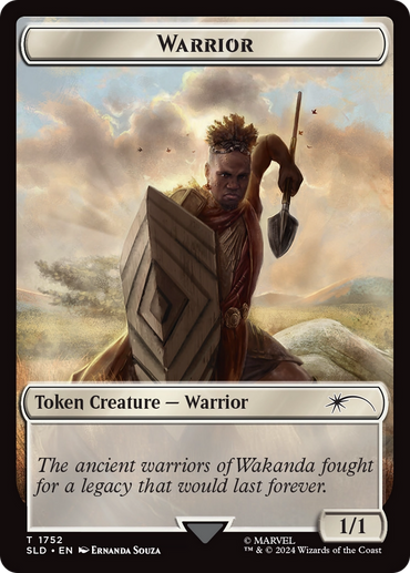 Warrior Token (Rainbow Foil) [Secret Lair Drop Series] 