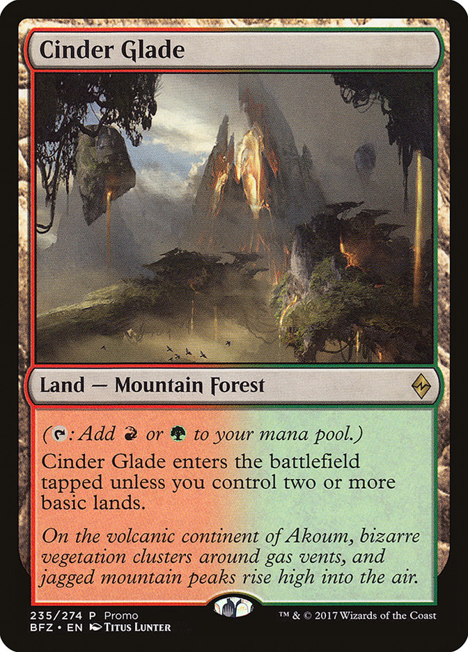 Cinder Glade (Promo) [Battle for Zendikar Standard Series]