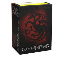 Dragon Shield: Standard 100ct Brushed Art Sleeves - Game of Thrones (House Targaryen) 