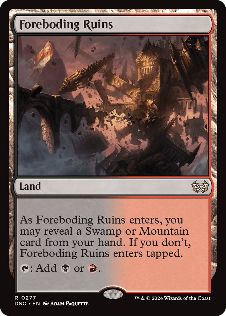 Foreboding Ruins [Duskmourn: House of Horror Commander] 