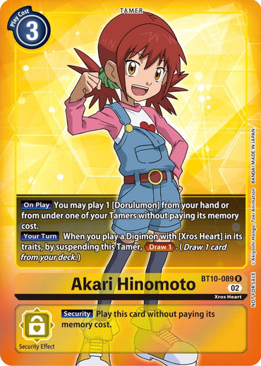 Akari Hinomoto [BT10-089] (Box Topper) [Xros Encounter] 