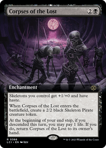 Corpses of the Lost (Extended Art) [The Lost Caverns of Ixalan] 