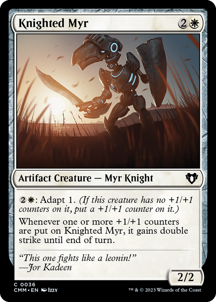 Knighted Myr [Commander Masters] 