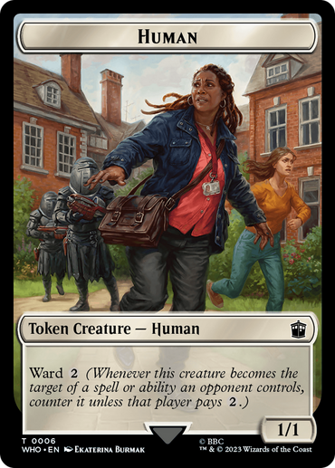 Human (0006) // Beast Double-Sided Token [Doctor Who Tokens] 