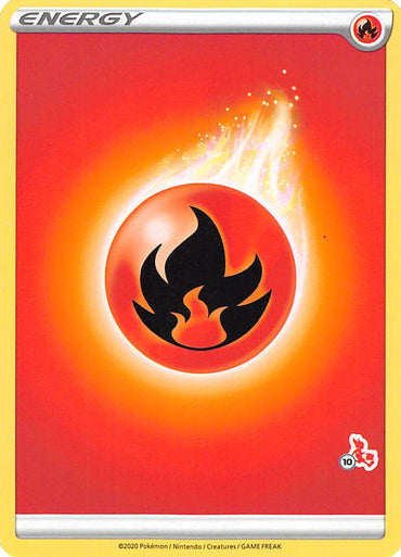 Fire Energy (Cinderace Stamp #10) [Battle Academy 2022] 