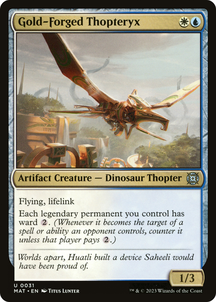 Gold-Forged Thopteryx [March of the Machine: The Aftermath] 