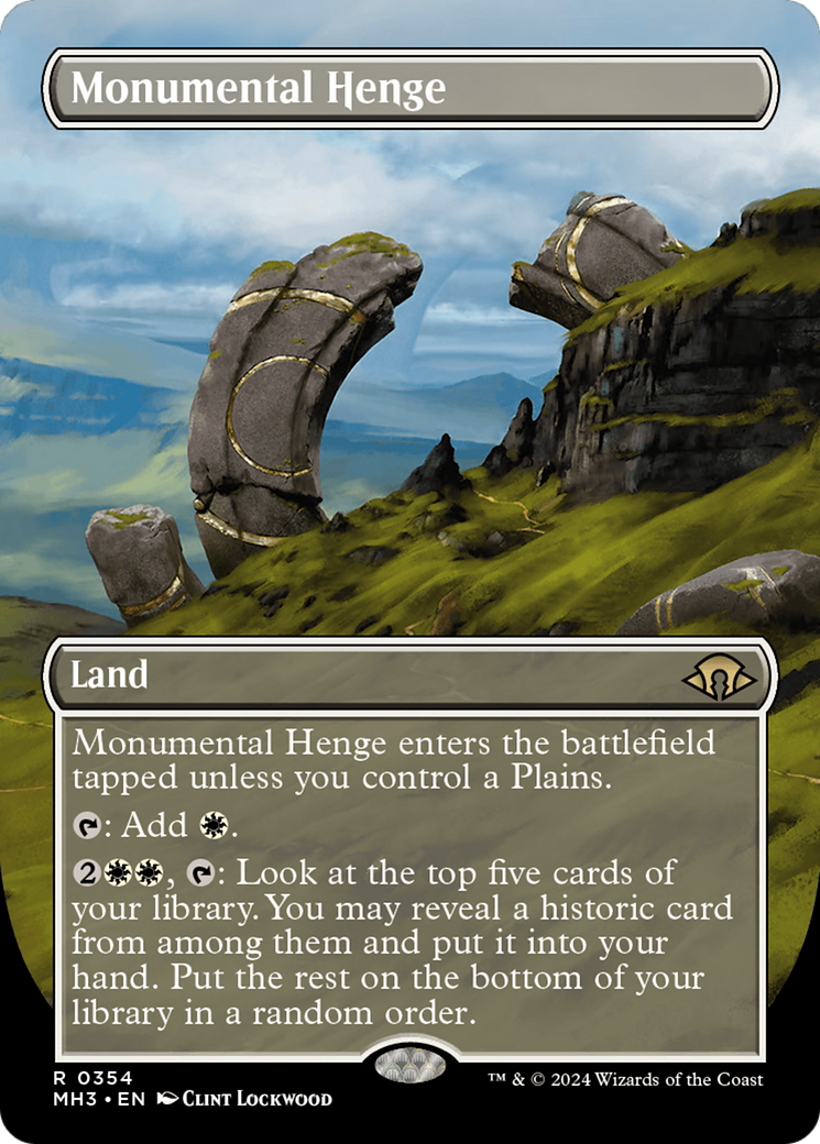 Monumental Henge (Borderless) [Modern Horizons 3] 