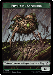 Elemental (9) // Phyrexian Saproling Double-Sided Token [March of the Machine Tokens] 