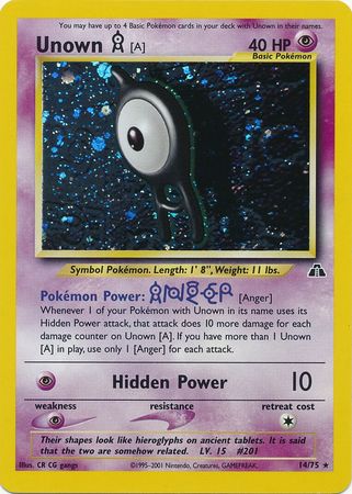 Unown [A] (14/75) [Neo Discovery Unlimited] 