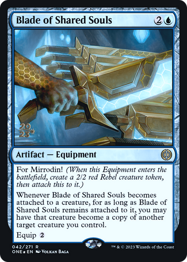 Blade of Shared Souls [Phyrexia: All Will Be One Prerelease Promos] 