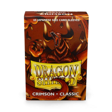 Dragon Shield: Japanese Size 60ct Sleeves - Crimson (Classic) 