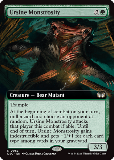 Ursine Monstrosity (Extended Art) [Duskmourn: House of Horror Commander] 