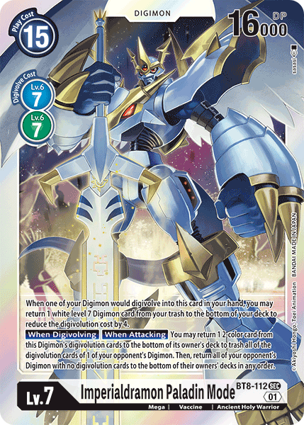 Imperialdramon: Paladin Mode [BT8-112] [New Awakening] 