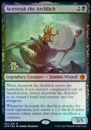 Acererak the Archlich [Dungeons &amp; Dragons: Adventures in the Forgotten Realms Prerelease Promos] 