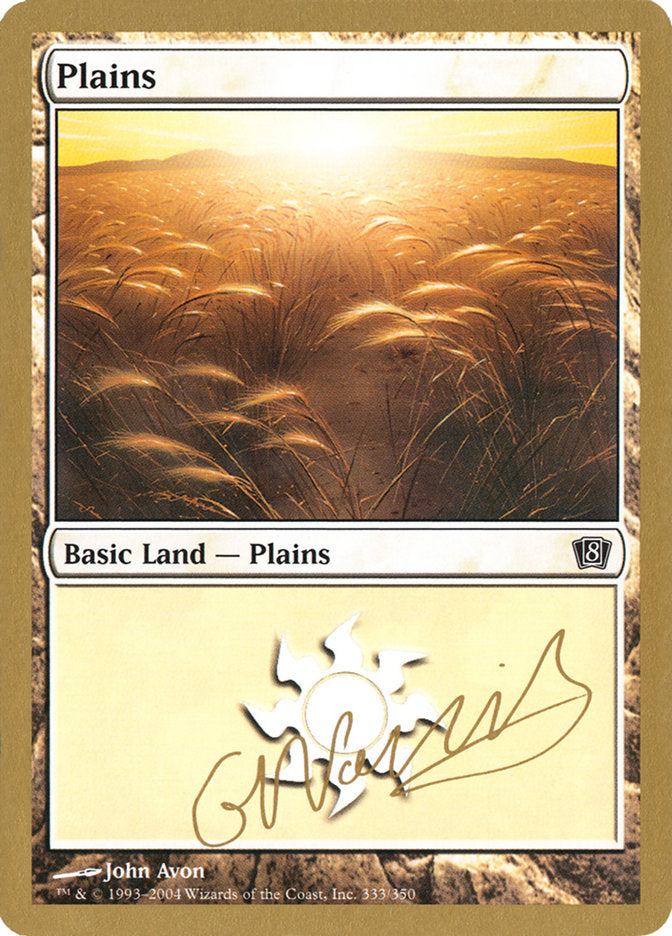 Plains (gn333) (Gabriel Nassif) [World Championship Decks 2004] 