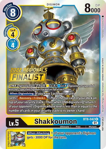 Shakkoumon [BT8-042] (2022 Championship Offline Regional) (Online Finalist) [New Awakening Promos] 
