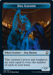 Dog Illusion // Mordenkainen Emblem Double-Sided Token [Dungeons &amp; Dragons: Adventures in the Forgotten Realms Tokens] 