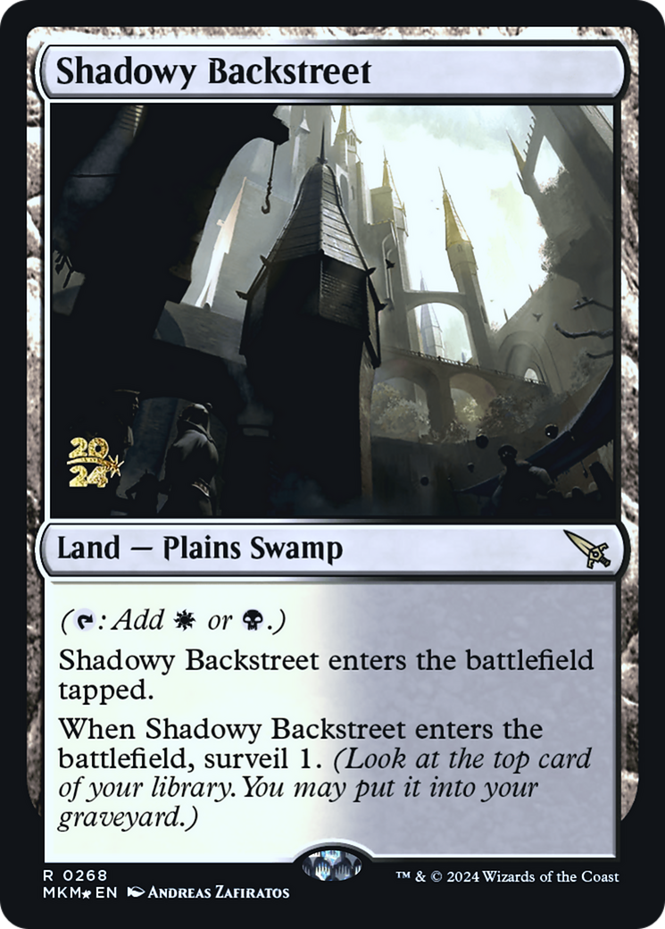 Shadowy Backstreet [Murders at Karlov Manor Prerelease Promos] 