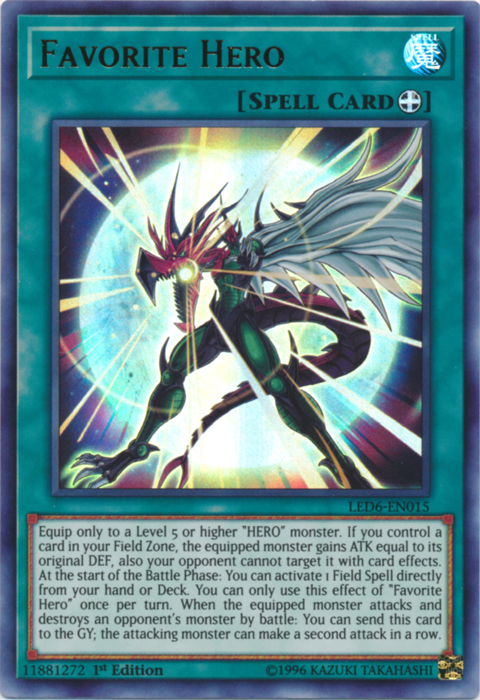 Favorite Hero [LED6-EN015] Ultra Rare 