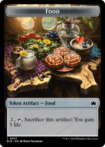 Food // Coruscation Mage Double-Sided Token [Bloomburrow Tokens]