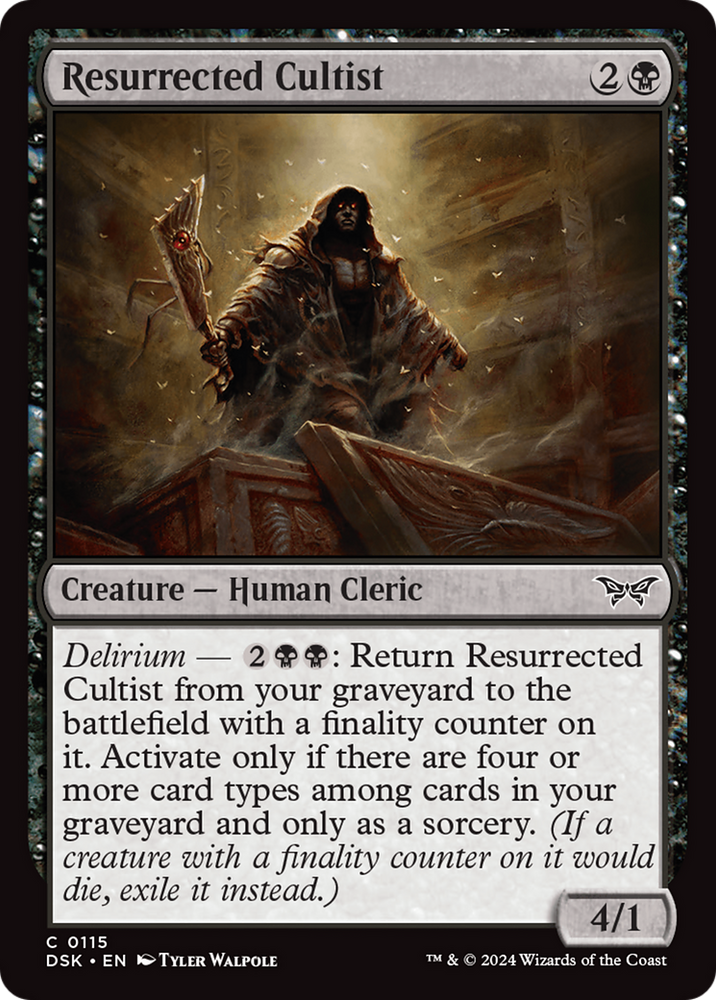 Resurrected Cultist [Duskmourn: House of Horror] 