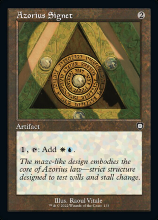 Azorius Signet (Retro) [The Brothers' War Commander] 