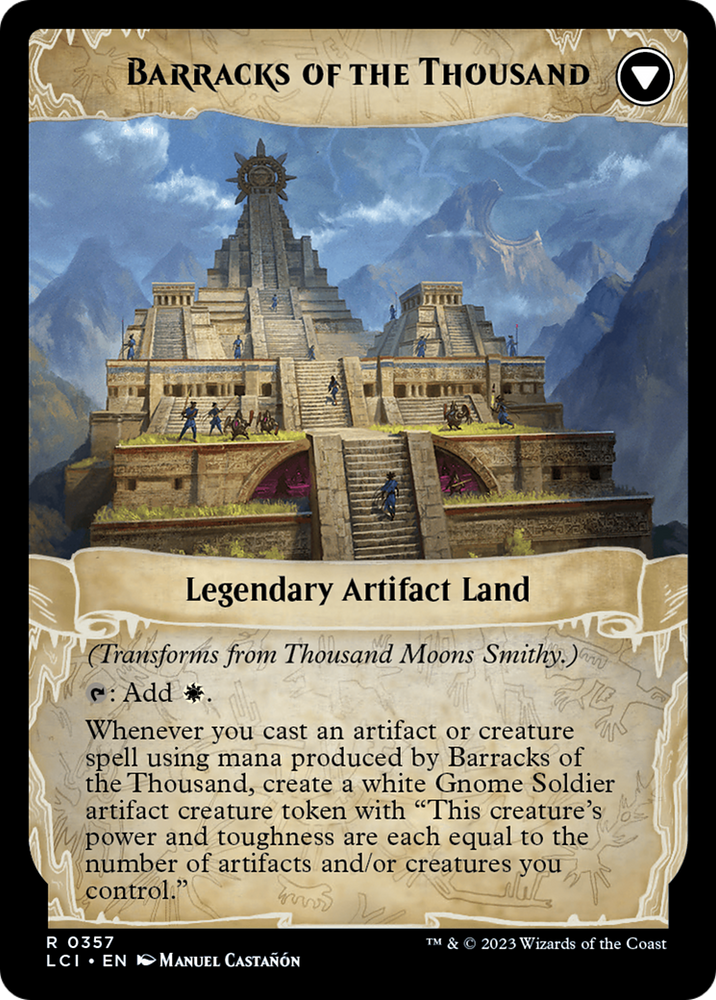 Thousand Moons Smithy // Barracks of the Thousand [The Lost Caverns of Ixalan Prerelease Cards] 