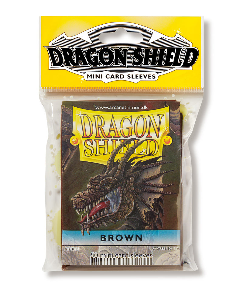 Dragon Shield: Japanese Size 50ct Sleeves - Brown (Classic)