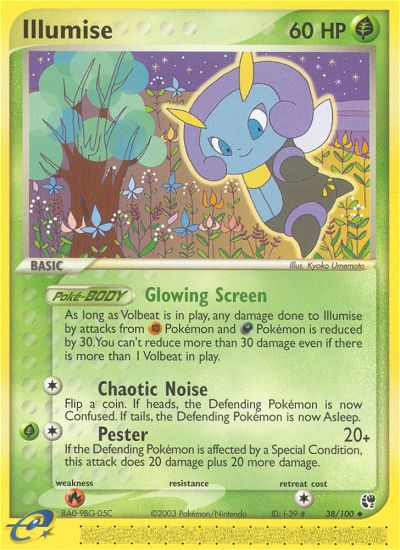 Illumise (38/100) [EX: Sandstorm] 