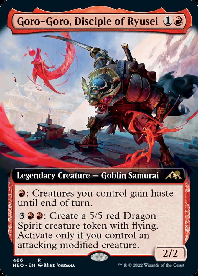 Goro-Goro, Disciple of Ryusei (Extended Art) [Kamigawa: Neon Dynasty] 