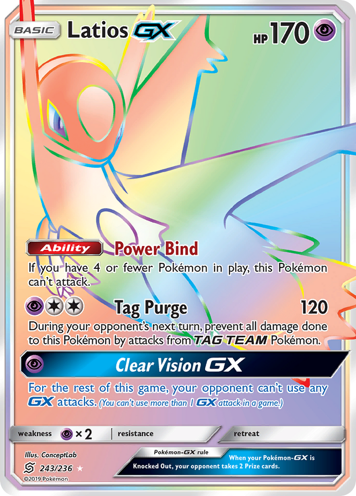 Latios GX (243/236) [Sun &amp; Moon: Unified Minds] 