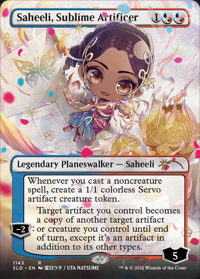 Saheeli, Sublime Artificer (Borderless) [Secret Lair Drop Series] 