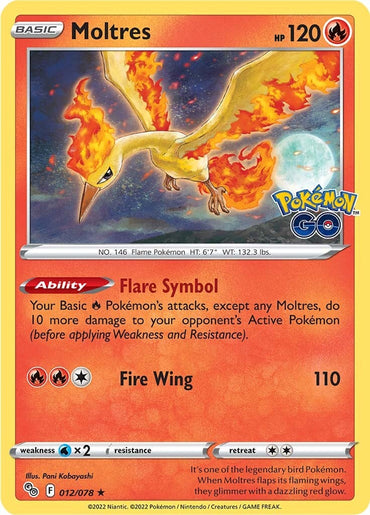 Moltres (012/078) [Pokémon GO] 
