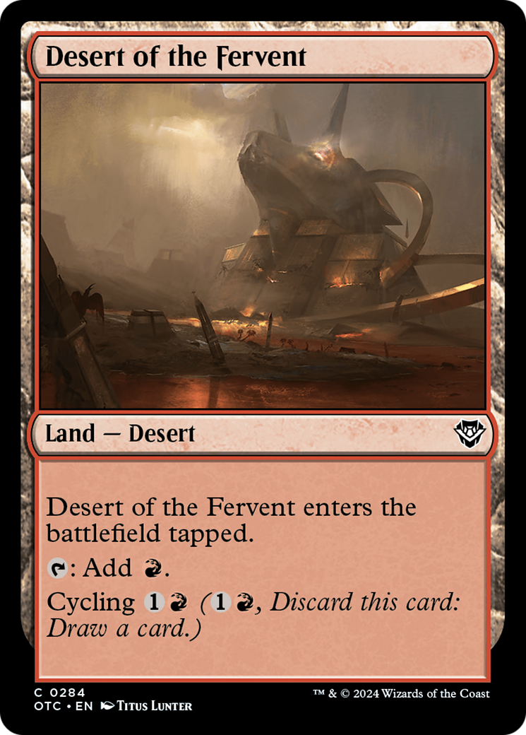 Desert of the Fervent [Outlaws of Thunder Junction Commander] 