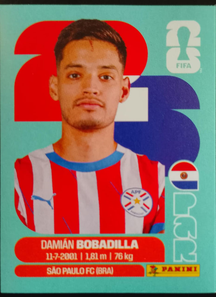 #PAR011 | Panini | Fifa World Cup Stickers | 2026 | Damián BOBADILLA | Paraguay