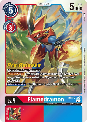 Flamedramon [BT8-012] [New Awakening Pre-Release Cards] 