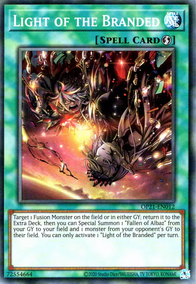 Light of the Branded [OP21-EN012] Super Rare 